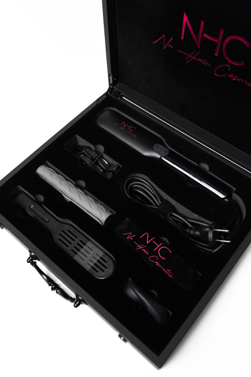 Iziliss Pro – Mallette Professionnelle | Lisseur vibrant ionique en titane
